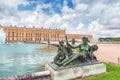 Ponds(Water Parterres), statues in front of the main building of