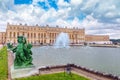 Ponds(Water Parterres), statues in front of the main building of