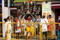 Pongal Festival Procession, harvest indian festival, taking place in January in Little India district in Singapore