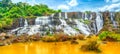 Pongour waterfall. Panorama Royalty Free Stock Photo