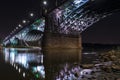 Poniatowski bridge over Vistula river in Warsaw, Poland Royalty Free Stock Photo