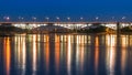 Poniatowski Bridge in Warsaw Royalty Free Stock Photo