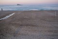 Poniente beach in Benidorm at sunrise Royalty Free Stock Photo