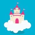 ponies castle cloud 01 Royalty Free Stock Photo