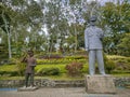 View of the Soeharto monument statue in the Soeharto hill tourist park, Badegan, Ponorogo, East Java, Indonesia