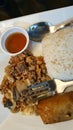 Ponoy Pinoy Food: Bangus Fish Sisig with Lumpia