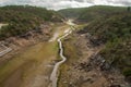 The Ponsul River is a affluent of the Tejo River, in Portugal, and is a very large river. At this time it is completely dry, witho