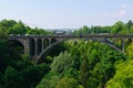 Pont Adolphe in the City of Luxembourg Royalty Free Stock Photo
