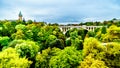 The Pont Adolphe and VallÃÂ© de la PÃÂ©trusse in the city of Luxumbourg