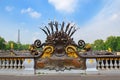 Pont Alexandre III bridge and Eiffel Tower in the distance, Paris Royalty Free Stock Photo