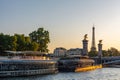 Pont Alexandre III bridge and Eiffel Tower in Paris Royalty Free Stock Photo