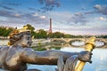 Pont Alexandre III & Eiffel Tower, Paris Royalty Free Stock Photo