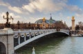 Pont Alexandre III and Grand Palais at dusk, Paris