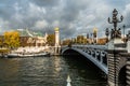 Pont Alexandre III paris city France Royalty Free Stock Photo