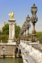 Pont Alexandre III, Paris - France Royalty Free Stock Photo