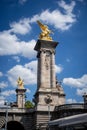 Pont Alexandre III, Paris, France Royalty Free Stock Photo