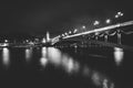 Pont Alexandre III and the Seine at night, in Paris, France. Royalty Free Stock Photo