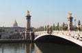 Pont Alexandre and Invalides, Paris Royalty Free Stock Photo