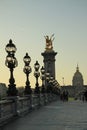 Pont Alexandre lll on sunset, Paris, France