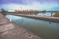 Digoin canal bridge. Digoin, France