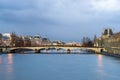 Pont au Change bridge and La Conciergerie Paris, France Royalty Free Stock Photo