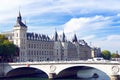 Pont au Change and Conciergerie Royalty Free Stock Photo