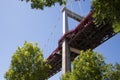 Pont d `Aquitaine suspension bridge spanning the Garonne River, Bordeaux, Gironde, Aquitaine