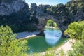 The Pont d`Arc in France Royalty Free Stock Photo