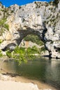 The Pont d`Arc in France Royalty Free Stock Photo