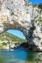 The Pont d`Arc in France Royalty Free Stock Photo