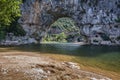 The Pont d'Arc is a large natural bridge.