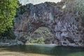 The Pont d'Arc is a large natural bridge.