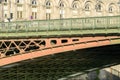 The Pont d Arcole , in Europe, in France, in ile de France, in Paris, Along the Seine, in summer, on a sunny day Royalty Free Stock Photo