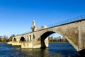 Pont d'Avignon, is a famous medieval bridge in the town of Avign Royalty Free Stock Photo