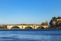 Pont d'Avignon, is a famous medieval bridge in the town of Avign Royalty Free Stock Photo