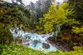 Pont d Espagne Bridge in Cauterets, Pyrenees , France. Royalty Free Stock Photo