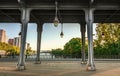 The Pont de Bir-Hakeim bridge Royalty Free Stock Photo