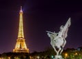 Pont de Bir-Hakeim at night - Paris, France