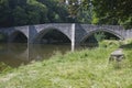Pont de Cordemois spanning the Semois river Royalty Free Stock Photo