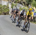 Geraint Thomas in Yellow Jersey - Tour de France 2018 Royalty Free Stock Photo