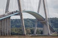 Pont de Normandie, bridge over river Seine in France Royalty Free Stock Photo