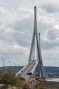Pont de Normandie, bridge over river Seine in France Royalty Free Stock Photo