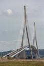 Pont de Normandie, bridge over river Seine in France Royalty Free Stock Photo