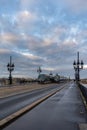 Pont de Pierre in Bordeaux, France.