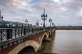 Pont de Pierre in Bordeaux, France.