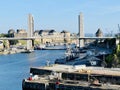 Pont de Recouvrance, City of Brest, Brittany, France Royalty Free Stock Photo