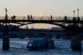 Pont des Arts - Lovers bridge - Paris Royalty Free Stock Photo