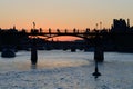 Pont des Arts - Lovers bridge - Paris Royalty Free Stock Photo