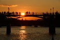 Pont des Arts - Lovers bridge - Paris Royalty Free Stock Photo