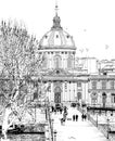 Pont des arts in Paris Royalty Free Stock Photo